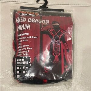 Halloween Costume: Red Dragon Ninja Costume for Kids
